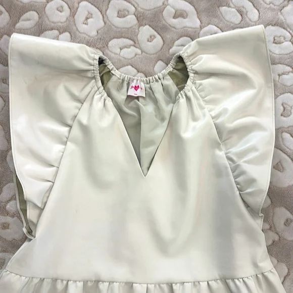 Ronnie Ruffle Sleeve
Short Dress - Powder -
S / White / Solids - Picture 2 of 4